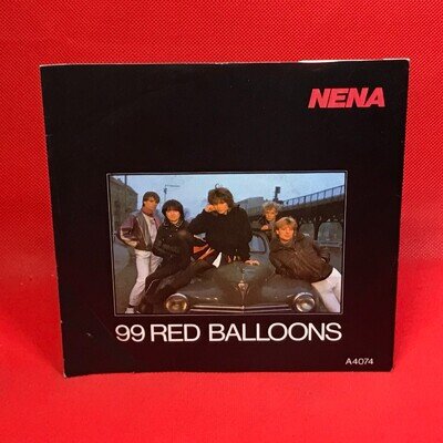 NENA 99 Red Balloons 1983 UK 7" vinyl single Ich Bleib' Im Bett 45 original