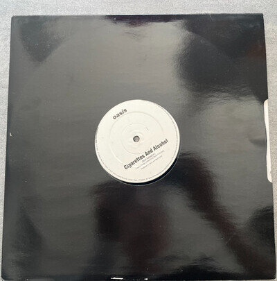 Oasis vinyl Cigarettes & Alcohol 12" promo - Original 1994 DAMONT pressing