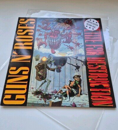 Geffen Records GUNS N ROSES APPETITE FOR DESTRUCTION VINYL PICTURE DISC WX 125