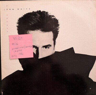 John Waite No Brakes Vinyl Record VG/G+ WAIT1 1984