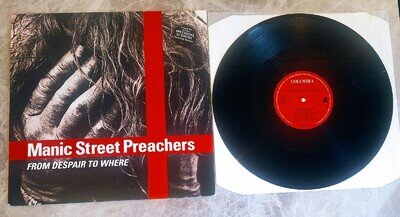 Manic Street Preachers From Despair to Where 12" Vinyl Record + Hype Sticker EX
