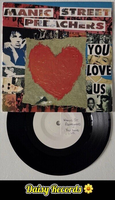 Manic Street Preachers - You Love Us 1991 *One Sided White Label Promo* EX