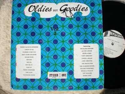 Oldies But Goodies Vol. 2 lp Reggae Studio One GW 0003 Signed Roland Alphonso