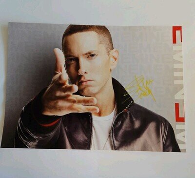 Eminem Autographed Photo With Certificate Of Authenticity