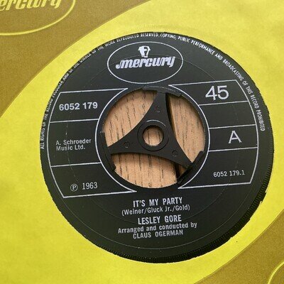 Lesley Gore: It’s My Party: Judy’s Turn To Cry Near Mint 7” Vinyl Free UK Post
