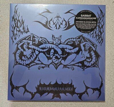 SABBAT-KARMAGMASSACRE-DOUBLE LP-VINYL-COLOR BLACK-thrash-black-metal