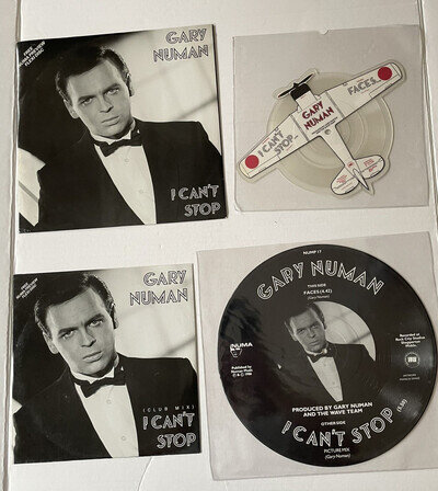 GARY NUMAN I CAN'T STOP RECORD BUNDLE PD 12" 10" 7" SP 1986 SEE PHOTOS & DESC
