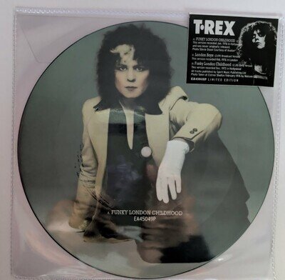 T.Rex / Marc Bolan 7" Funky London Childhood Picture Disc- Sealed Mint