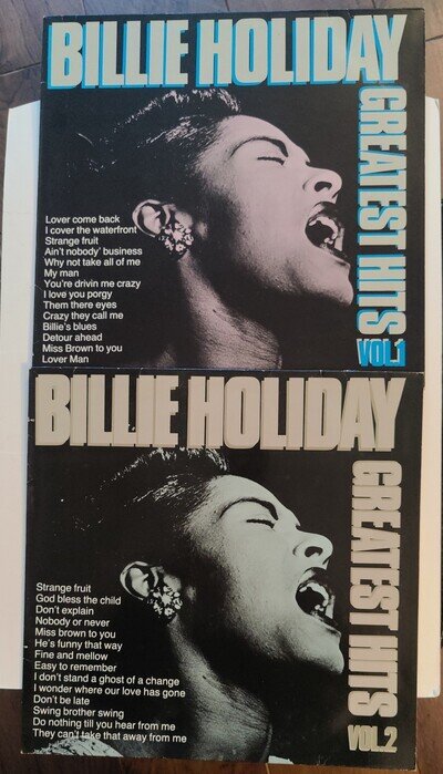 Billie Holiday Greatest Hits Vol 1 + 2 LP Album Vinyl Record Lovely Condition