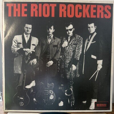 THE RIOT ROCKERS ROCKABILLY VINYL RECORD LP 7702 (1977) VG/EX DUTCH PRESS