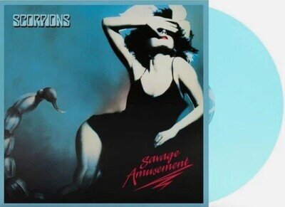 Scorpions Savage Amusement LP Album Vinyl Record Limited Light Blue Transparent