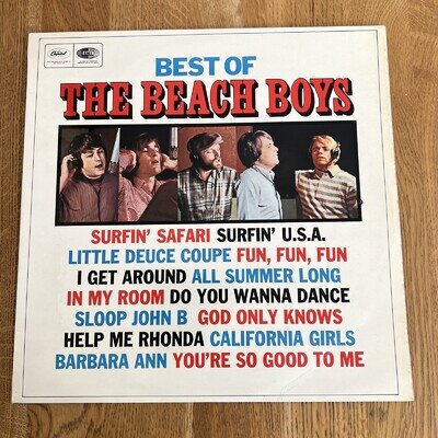 The Beach Boys Best Of The Beach Boys Vinyl Record T20856 1966 EXCELLENT COND