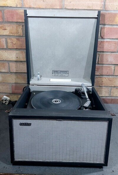 Gondolier GP42 Record Player Vintage Hacker Garrard Deck Working Condition Retro