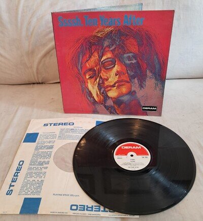 Ten Years After ~ Shhhh LP g/fold DERAM Stereo SML1052 P 2/3L EX/EX See pics