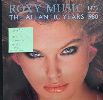 Roxy Music The Atlantic Years 1973-1980 Vinyl Record VG+/VG EGLP54 1983