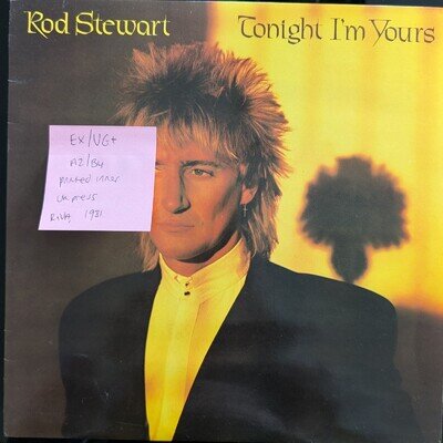 Rod Stewart Tonight I'm Yours Vinyl Record EX/VG+ RVLP 14 1981