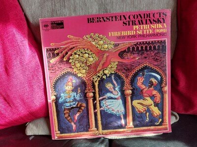 Stravinsky Bernstein Petrushka Firebird Suite CBS Classics S 61122 LP 1970