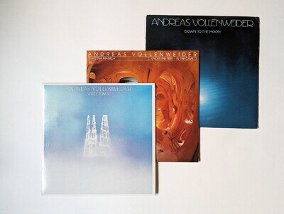 Andreas Vollenweider - lot of 3 ambient LP vinyl records; new age