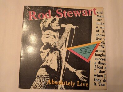 Rod Stewart, Absolutely Live, 1982 Riva Double Vinyl Album Gatefold Sleeve