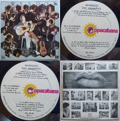 WANDO WANDO (IN SPANISH) 1977 UNIQ CVR KILLER BRAZIL LATIN JAZZ FUNK CHILEAN PRS