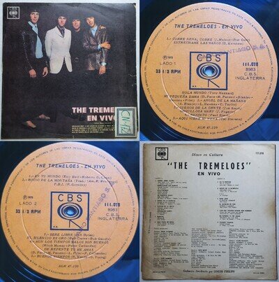 THE TREMELOES LIVE IN CABARET 1970 MONO PROMO UNIQ CVR & ERRORS RARE CHILEAN PRS