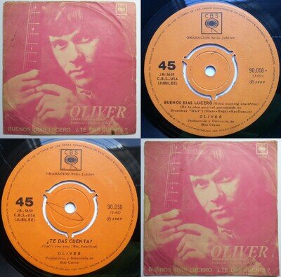 OLIVER BOB CREWE HAIR GOOD MORNING STARSHINE 1969 PROMO UNIQ PS CHILEAN PRESS!!!