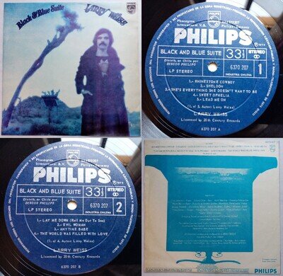 LARRY WEISS JIMMIE HASKELL BLACK & BLUE SUITE 1975 UNIQ CVR MEGARARE CHILEAN PRS