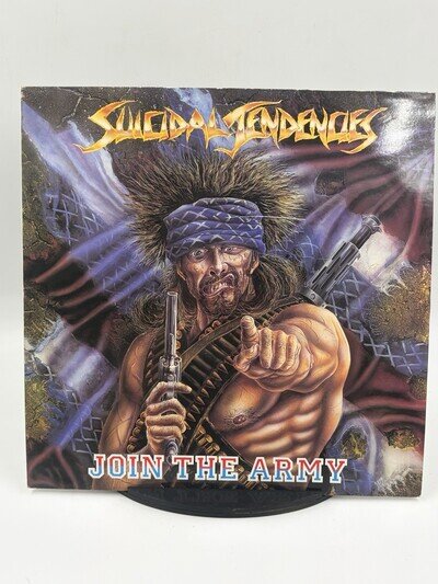 Suicidal Tendencies – Join The Army Vinyl Record LP EX/VG+ UK Metal Thrash Punk