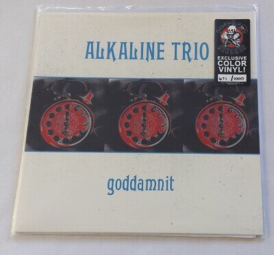 Alkaline Trio - Goddamnit - LP White/Red Vinyl Numbered New (not sealed)