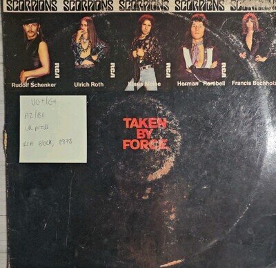 Scorpions Taken By Force Vinyl Record VG+/G+ RCALP3024 1978