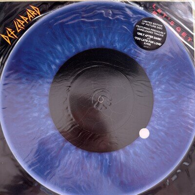 Def Leppard – Let's Get Rocked 12" Vinyl Single Picture disc 1992 Original