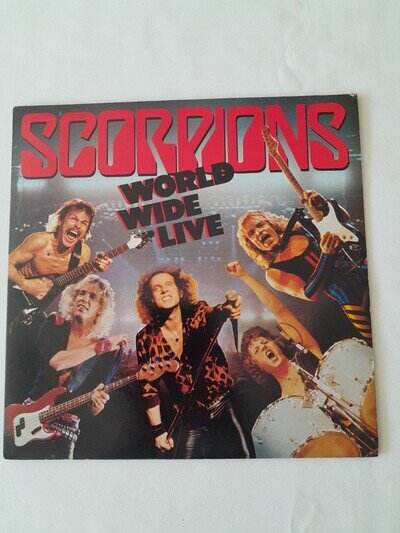Scorpions World Wide Live Vinyl Double Album 1985 Harvest Records EN 240343