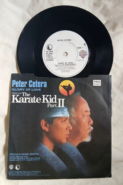 PETER CETERA Glory Of Love - Karate Kid 2 theme UK Warner Bros 7" vinyl EX