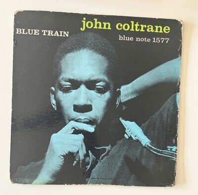 JOHN COLTRANE - BLUE TRAIN - BLP 1577 MONO RVG STAMPED 9M P EAR BLUE NOTE LP