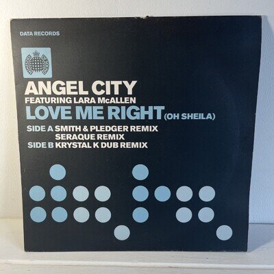 ANGEL CITY - LOVE ME RIGHT - 12” VINYL RECORD - IBIZA HOUSE TRANCE DJ