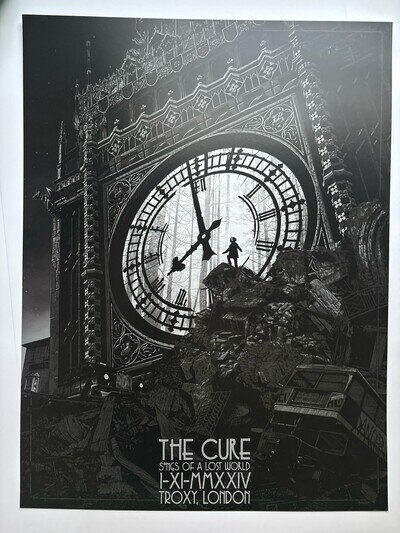 Cure Concert Poster Print, Troxy London 11.01.2024 Songs of a Lost World