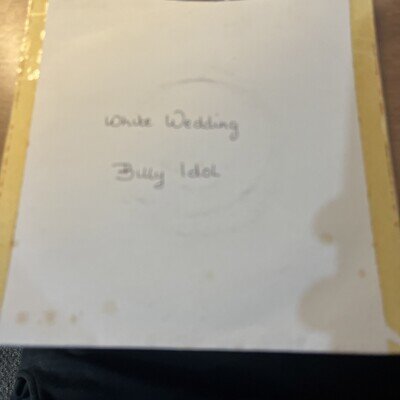 billy idol - white wedding 7" vinyl record