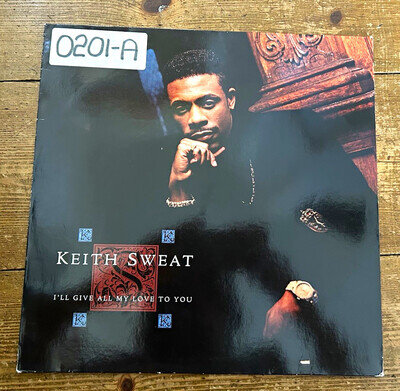 Keith Sweat PROMO STICKER I’ll Give All My Love To You VINYL LP