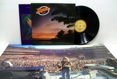 AMERICA - harbor LP AOR / SOFT ROCK drum breaks UK PRESS w/INNER & LARGE POSTER!