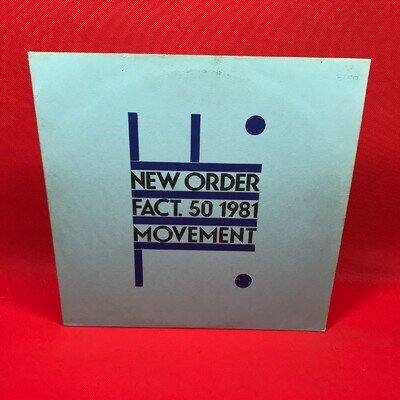 NEW ORDER Movement 1981 UK vinyl LP the debut original FACT50 Factory Records
