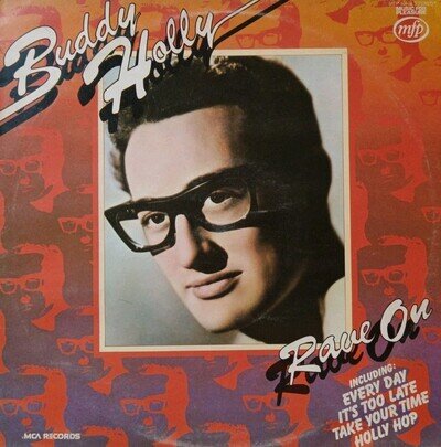 Buddy Holly-Rave On 1975 Vinyl LP Album. Music For Pleasure MFP 50176. Love Me+