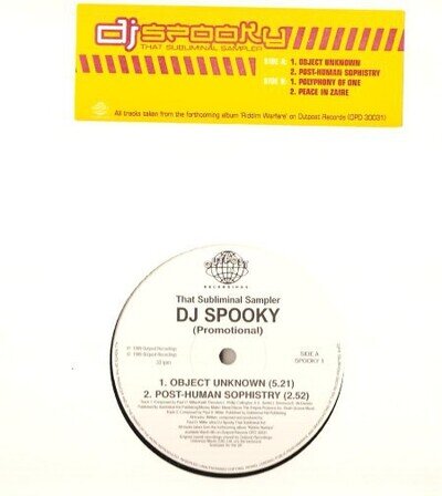 DJ Spooky - That Subliminal Sampler - Used Vinyl Record 12 - Promo - K1034z