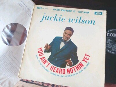 JACKIE WILSON - You Ain't Heard Nothin' Yet, RARE 1961 UK MONO LP / inner