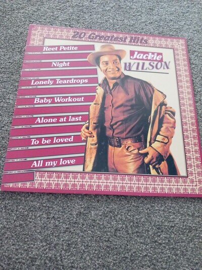 Jackie Wilson 20 Greatest Hits vinyl LP BR Music BRLP 48