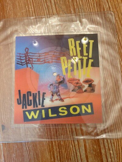 jackie wilson reet petite square picture disc vinyl 7" vgc