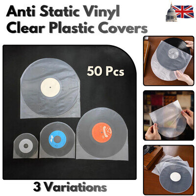 Anti Static Vinyl Record Inner Sleeves Clear Plastic Covers