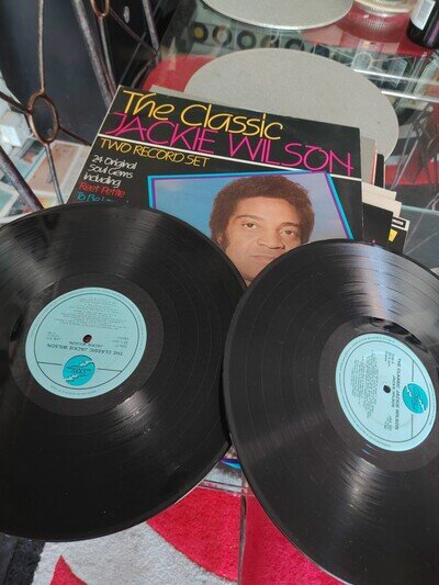 JACKIE WILSON The Classic DOUBLE LP (1983 JAK 101) Rare Double Compilation LP