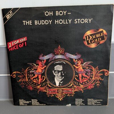 BUDDY HOLLY - OH BOY - THE BUDDY HOLLY STORY SOUTH AFRICA DBL VINYL LP VG/G