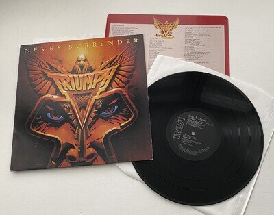Triumph - Never Surrender - 12" Vinyl LP 1983 RCA RCALP 6067 EXEX Free P&P