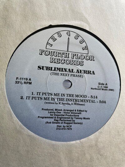 Subliminal Aurra – The Next Phase vinyl record 1990 Trance Techno Deep House